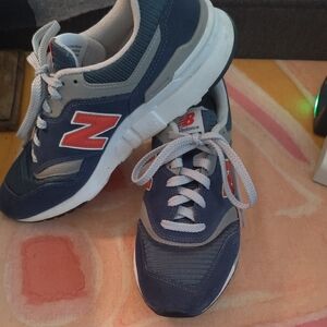 New Balance Navy and Red Athletic Shoes